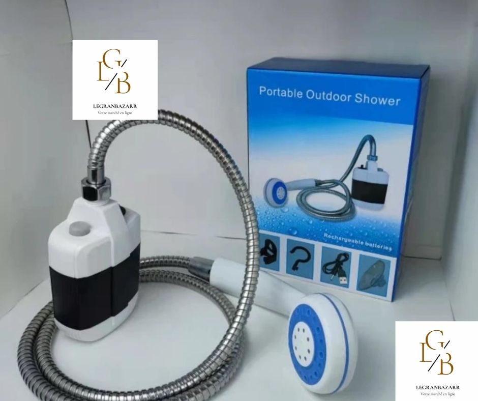 Douche Portable Rechargeable – Idéale pour le village et les coupures d'eau