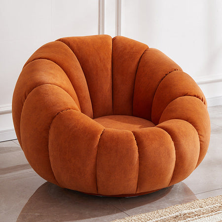 Fauteuil Citrouille Cozy — Orange | Livraison Douala Yaoundé