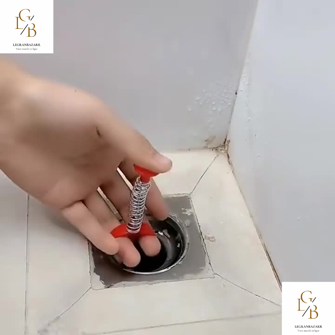 Outil de Dégorgement à Ressort 60 cm - Nettoyez Facilement Vos Canalisations( 2 à 9000)