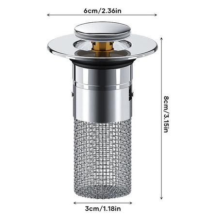 Filtre de drainage en acier inoxydable(3 à 9,000 f)