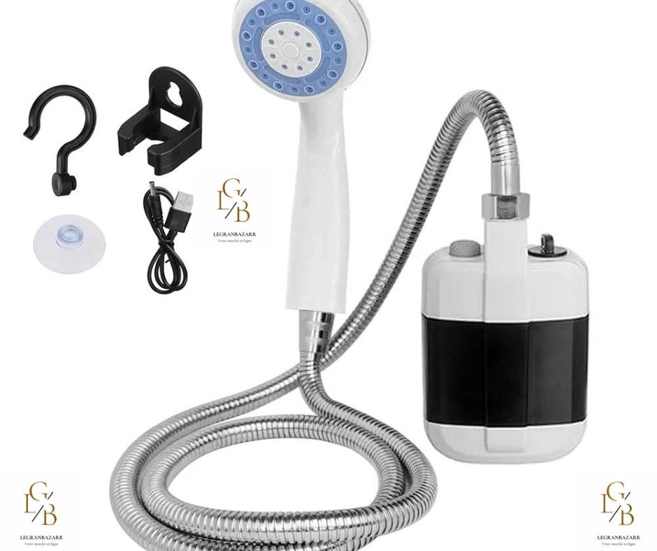Douche Portable Rechargeable – Idéale pour le village et les coupures d'eau