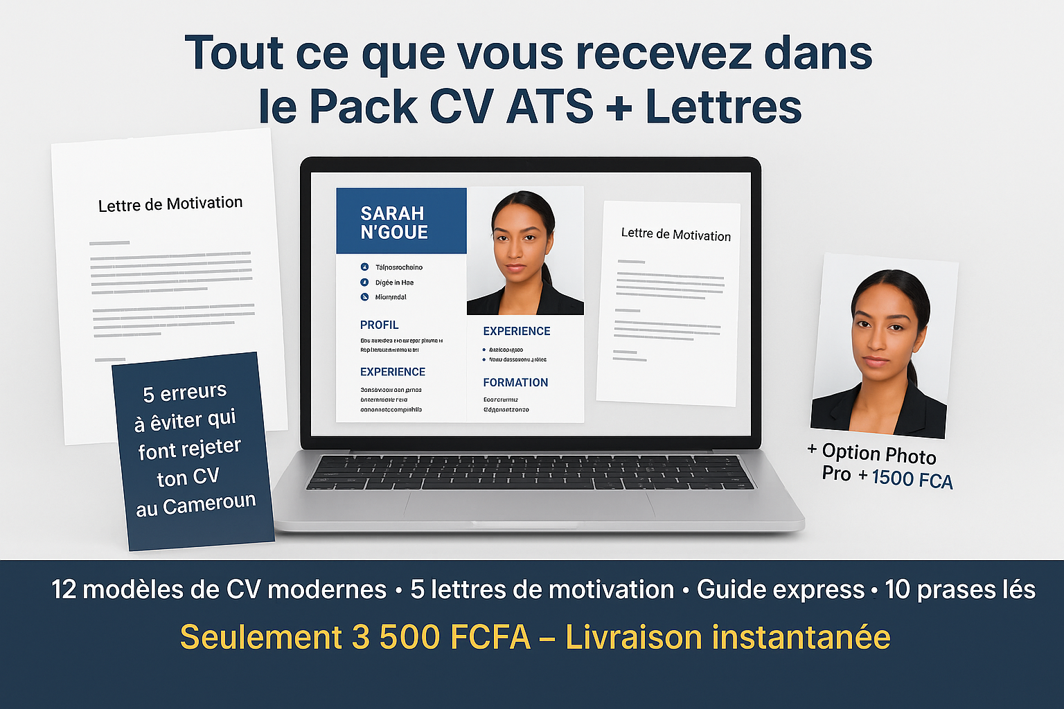 PACK CV ATS + LETTRES