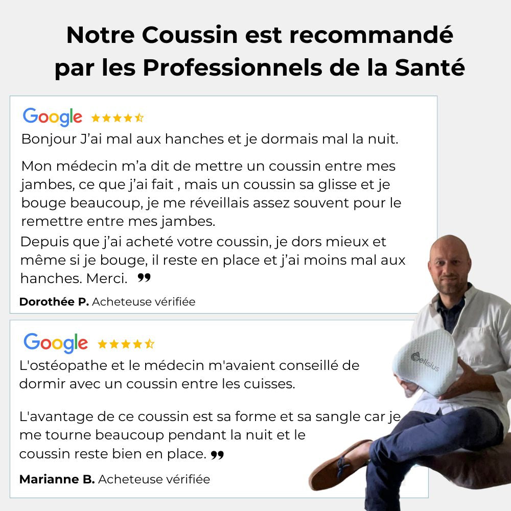 Coussin Orthopédique Cellsius - Le Secret d'un Sommeil Sans Douleur